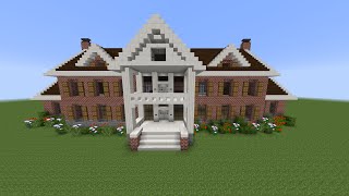 Como Hacer Mansion Clasica De Ladrillo en Minecraft PT1 [upl. by Tonye]