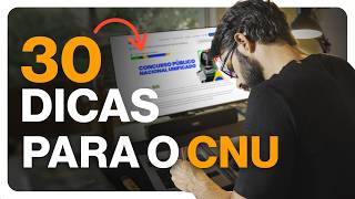 Como Estudar Para o CONCURSO NACIONAL UNIFICADO  30 Dicas [upl. by Lindell]