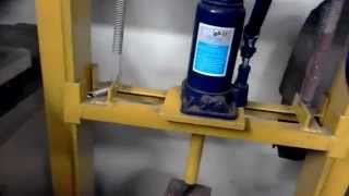 prasa hydrauliczna 10 ton samoróbka homemade hydraulic press 10 tons [upl. by Allan]