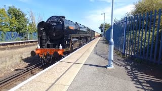 70000 Britannia storming through Folkestone West [upl. by Longan]