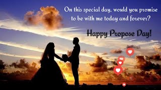 Propose Day Status 2024 👩‍❤️‍💋‍👩  8th February Status ❤  Happy Propose Day Whatsapp Status 2024 💘 [upl. by Budde]