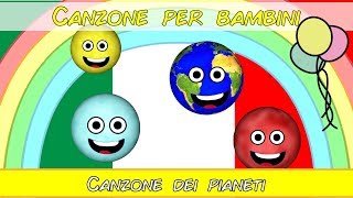 Canzone dei pianeti  Canzone per bambini  Yleekids Italiano [upl. by Atrebla]