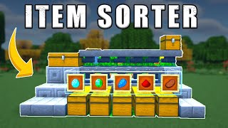 The EASIEST Automatic Item Sorter in Minecraft [upl. by Ash366]