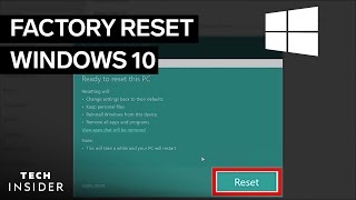 How To Factory Reset Windows 10 [upl. by Ditter]