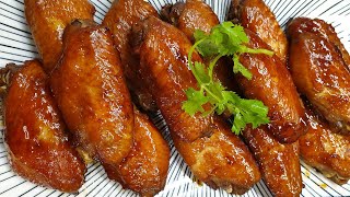 Very Easy Oven Baked Honey Soy Chicken Wings 蜜烤鸡翅 [upl. by Retxab]