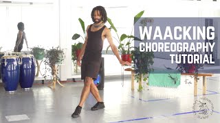 Waacking Dance Choreography Tutorial  All Levels  Vince Johnson  Urban Movement Arts [upl. by Kobi994]