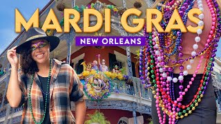 WHAT TO EXPECT at Mardi Gras New Orleans 💜💛💚 Louisiana USA [upl. by Bard]