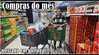 COMPRAS DO MÊS NO MERCADONA🛒Quanto gastamos MERCADO EM Portugal 🇵🇹 [upl. by Yelreveb646]