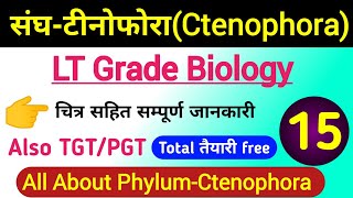 Phylum Ctenophora in Hindi  lt grade biology online classes  tgt biology online classes  pgt bio [upl. by Salokcin]