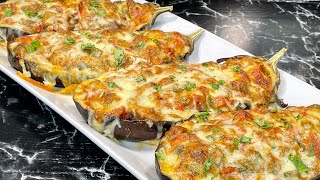 AUBERGINES FARCIES GRATINÉES 🍆 Recette végétarienne 🌱 Deli Cuisine [upl. by Clarkin]