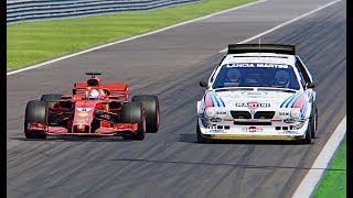 Ferrari F1 2018 vs Lancia Delta S4  Monza [upl. by Uolymme]