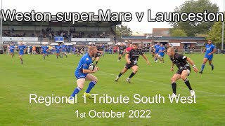 WestonsuperMare RFC v Launceston RFC 1st October 2022 [upl. by Urquhart943]