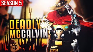 McCree Legend  Calvin INSANE Headshots 44 Critical Hits S5 TOP 500 [upl. by Orton]