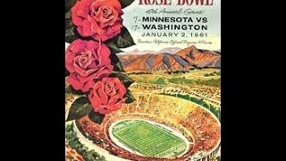 1961 Rose Bowl Washington vs Minnesota [upl. by Ardnuhsed]