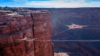 BASE Jumping and Slacklining on the Worlds Biggest Hammock [upl. by Natalie]