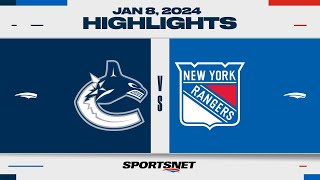 NHL Highlights  Canucks vs Bruins  January 8 2024 [upl. by Noellyn]