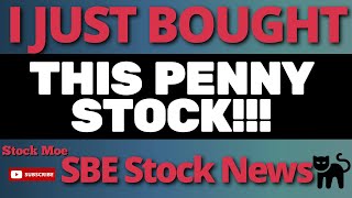 MAJOR SBE STOCK PRICE NEWS With CCIV STOCK PRICE UPDATE With The Best Penny Stock To Buy Now [upl. by Oramlub]