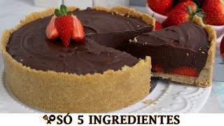 SOBREMESA DE MORANGO COM CHOCOLATE  Facil  iniciantes na cozinha [upl. by Ajar]