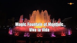 4K Barcelona  Magic Fountain of Montjuïc  quotViva la Vidaquot [upl. by Ilojne709]