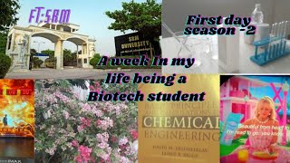 A Day in my life Second year biotech student vlog🦠🧫 [upl. by Esiom348]