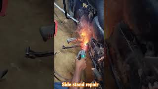 side stand repair automobile bajajbike youtubeshorts bullet bajajbike punjabisong viralshort [upl. by Ycaj645]