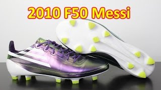 Adidas F50 adiZero Messi Chameleon Purple 2010  Retro Review [upl. by Namie]