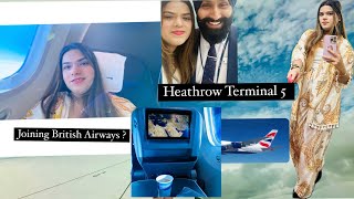 Travelling from Heathrow Terminal 5 Joining British Airways 🇬🇧  konkanivlog goan konkanivideo [upl. by Meridel]