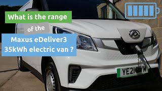 What is the real range of the Maxus eDeliver3 electric van I drive the 35kWh version [upl. by Ahsuatan]