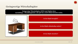 Geringwertige Wirtschaftsgüter  👨🏼‍🎓 EINFACH ERKLÄRT 👩🏼‍🎓 [upl. by Able900]