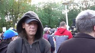 Edith Tremblay au Rassemblement Pacifique contre les nouvelles mesures Covid du 1er octobre [upl. by Adnolahs]