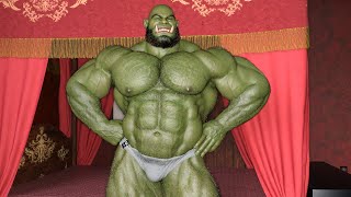 Realistic Green Orc Muscle Growth [upl. by Lonny]