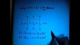 Propane C3H8 Lewis Dot Structure [upl. by Etnwahs]