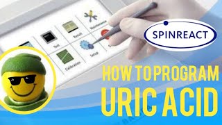 How to program uric acid in semi automated Mindray BA88A كيف تبرمج حمض اليوريا في جهاز [upl. by Ennaharas659]