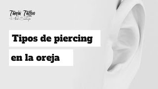 Tipos de piercing en la Oreja y sus nombres [upl. by Un]