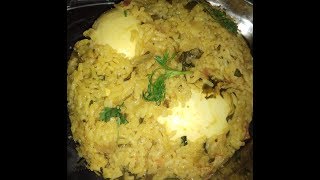 Methi egg pulao  Menthe soppu and motte Bath recipe in kannada  tasty and easy [upl. by Martinelli]