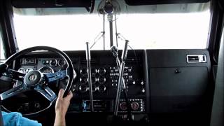 Kenworth W900L  3 Stick Shifting [upl. by Skricki]