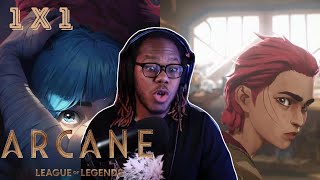 Watching ARCANE for the FIRST TIME🔥  ARCANE 1x1 Reaction [upl. by Arlie]