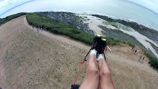 Accident en Parapente Carolle le 28 juillet 2018 Normandie Manche [upl. by Riti]