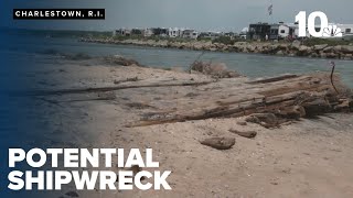 Potential shipwreck surfaces at Charlestown Breachway [upl. by Aihsaei]