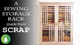 Craft Supplies Storage Rack made out of Scrap [upl. by Maiga]