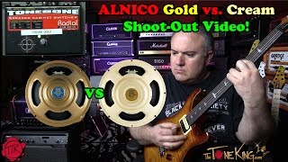 Celestion Alnico Cream vs Alnico Gold ShootOut [upl. by Rebbecca]