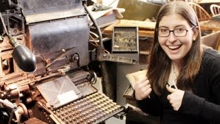 A Real Working Linotype Machine [upl. by Aret]