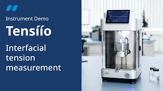 Interfacial tension measurement  Tensíío Instrument Demo [upl. by Retswerb684]