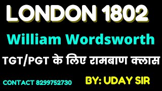 William Wordsworth II London 1802 II Works II Important quotes II By Uday Sir [upl. by Amled]