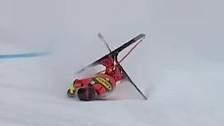 Mauro CAVIEZEL  CRASH  Super G  Lake Louise 2022 [upl. by Jessey]