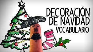 Decoración de Navidad vocabulario español [upl. by Harolda]