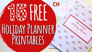 15 Free Printable Holiday Planners [upl. by Leinnad72]