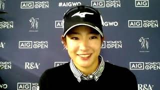 Erika Hara Thursday Press Conference Japanese 2021 AIG Womens Open [upl. by Acire]