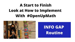 How To Do an Info Gap Routine  Open Up Resources  Teacher Vlog [upl. by Lamiv]