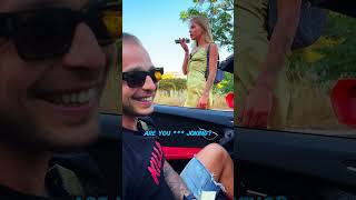 Her boyfriend need to relax pranks lamborghini golddiggerprank golddigger pranks [upl. by Neona]